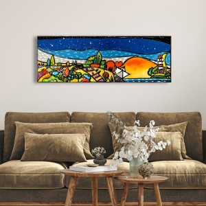 Colorful wall art print and canvas. Wallas, It’s a romantic sunset