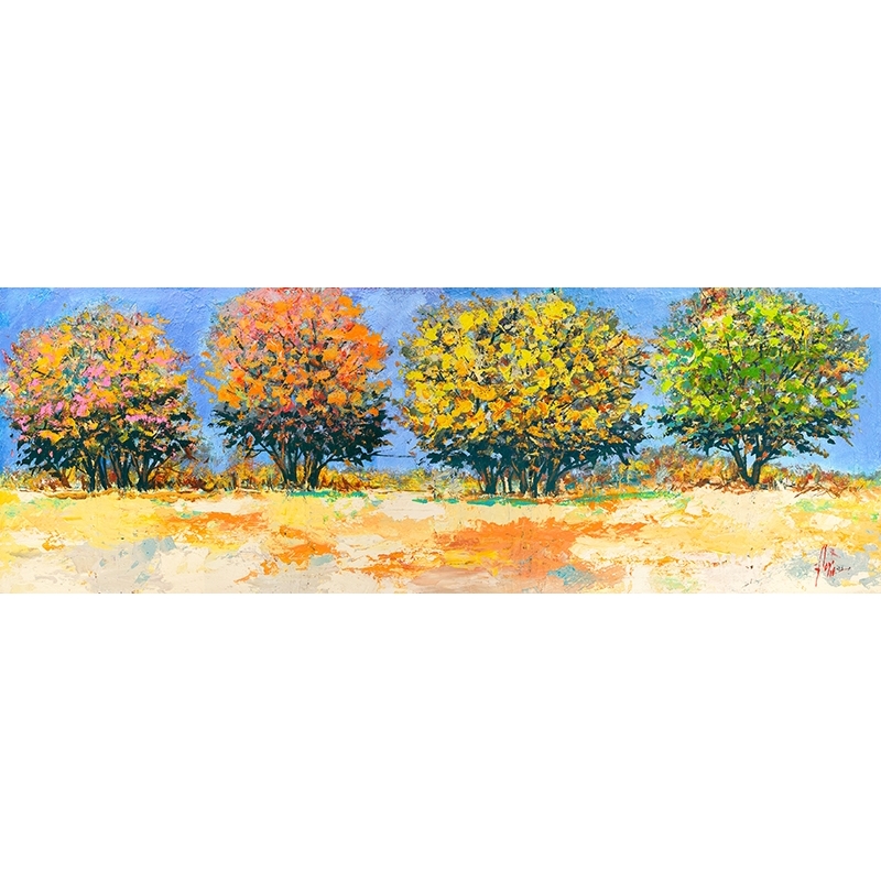 Tree wall art print, canvas, poster, Luigi Florio Trees in the summer