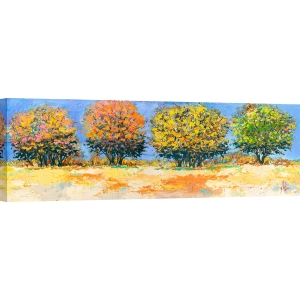Leinwandbilder, Kunstdruck, Luigi Florio, Bäume im Sommer