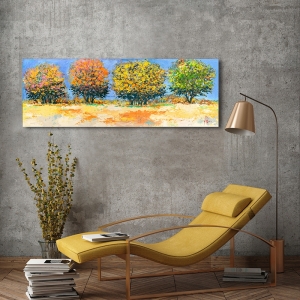 Quadro alberi, stampa canvas, poster. Florio, Alberi in estate