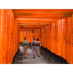 Leinwandbilder, Kunstdruck, Fushimi-Inari-Schrein, Kyoto