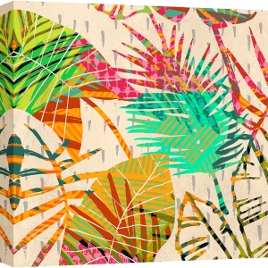 Cuadro de hojas moderno, lienzo y poster. Grant, Palm Festoon I