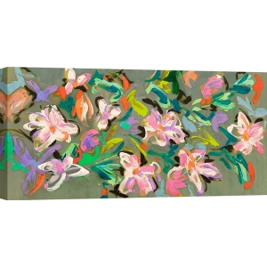 Tableau fleurs moderne, Kelly Parr, Parade de lis d'eau