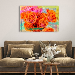 Blumenbilder auf Leinwand, Kunstdruck Parr, Moderne Rosen