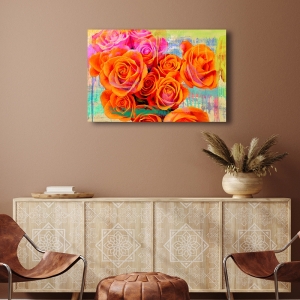 Blumenbilder auf Leinwand, Kunstdruck Parr, Moderne Rosen