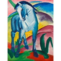Cuadro en lienzo y poster de Franz Marc, Caballo azul I