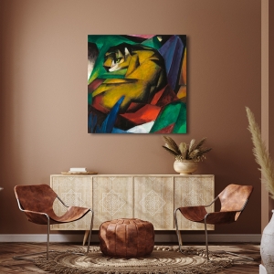 Wall art print, canvas, poster, Tiger by Franz Marc