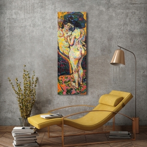 Cuadro en lienzo y poster de Kirchner, Dos desnudos
