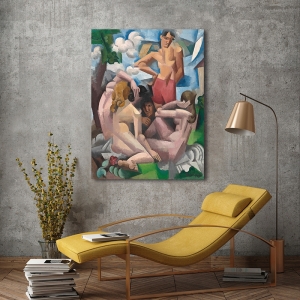 Quadro su tela o poster di Roger de La Fresnaye, I bagnanti