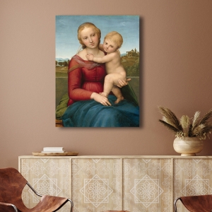 Wall art print, canvas, poster Raphael, The Small Cowper Madonna
