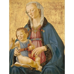 Quadro su tela, poster del Ghirlandaio, Madonna con bambino