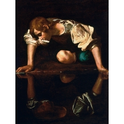 Tableau de Caravage, Narcisse. Impression sur toile, affiche, poster