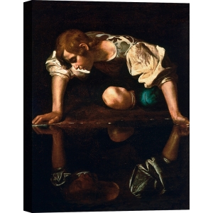 Tableau de Caravage, Narcisse. Impression sur toile, affiche, poster