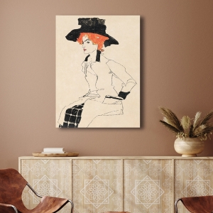 Wall art print, canvas, poster Schiele, Portrait of a Woman II