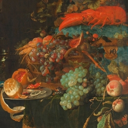 Abraham Mignon, Stilleben mit Früchten, Kunstdruck, Leinwandbilder