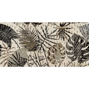 Cuadro de hojas moderno, lienzo y poster, Grant, Palmas grises