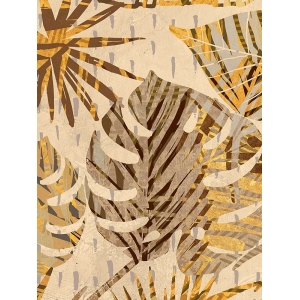 Cuadro moderno de hojas, lienzo y poster, Grant, Palmas de oro III
