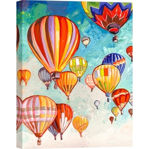 Art print, canvas, poster, Luigi Florio, Hot air balloons dance detail