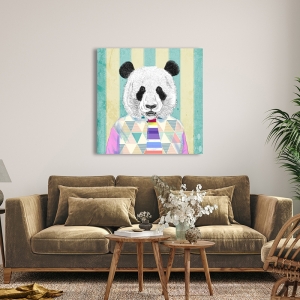 Quadro moderno con animali, panda. Matt Spencer, The Dude det