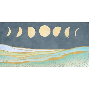 Quadro stile nordico, Fasi della Luna e Maree di Sayaka Miko