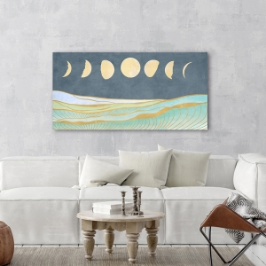Toile, affiche, poster, Phases de la lune et marées de Sayaka Miko