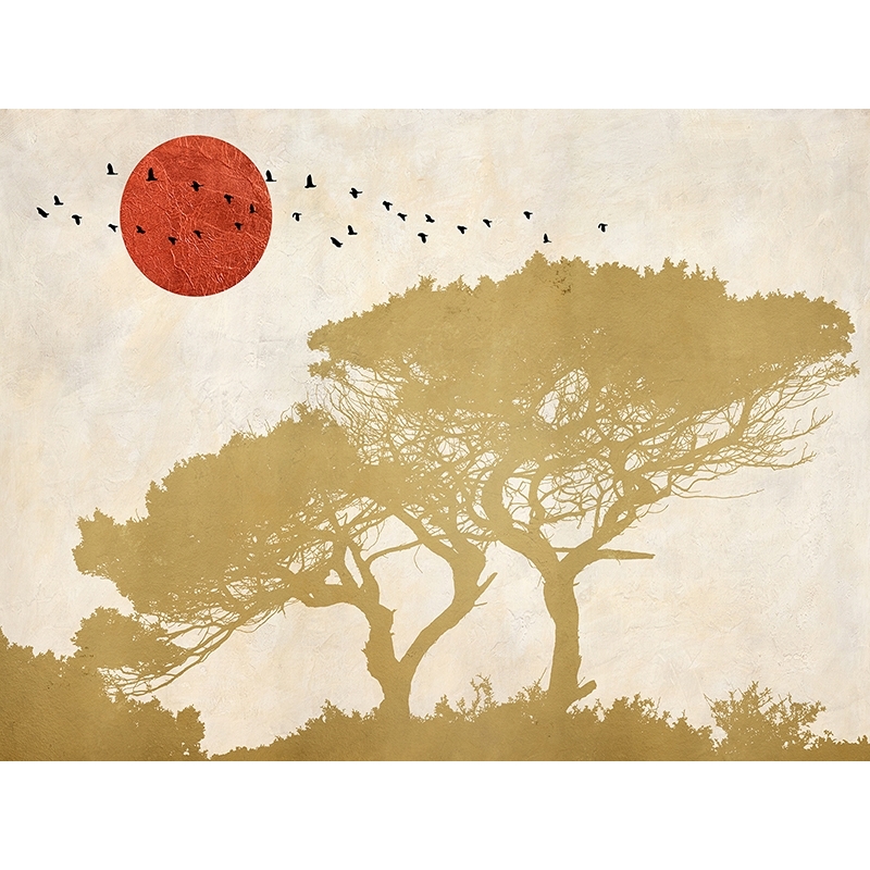 Tableau style scandinave, Au-dessus des arbres de Sayaka Miko