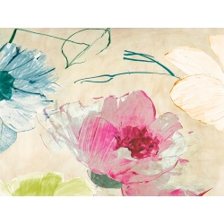 Leinwandbilder Blumen, Bunte Komposition I von Kelly Parr