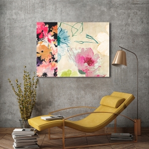 Cuadro en lienzo, Composición floral alegre I, Kelly Parr