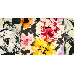 Quadro moderno fiori, stampa su tela, Neon Flowers II di Kelly Parr