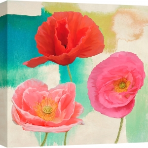 Tableau avec fleurs colorée, Festival II (détail) de Teo Rizzardi