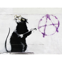 Quadro, poster Banksy, topo, 177 Fern Street, San Francisco