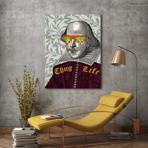 Art print and canvas, Modern William Shakespeare by Matt Spencer