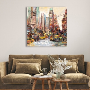 Art print and canvas, Morning over Manhattan (detail) by Florio