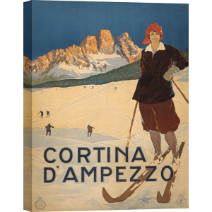 Quadro, stampa, poster vintage Cortina, 1920