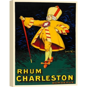 Tableau, affiche vintage, Rhum Charleston de Jean D'Ylen 