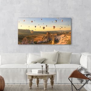 Wall art print and canvas, Air Balloons in Cappadocia, Turkey