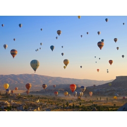 Kunstdruck, Leinwandbilder, Fliegen über Kappadokien, Türkei