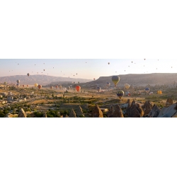 Kunstdruck, Leinwandbilder, Heißluftballons in Kappadokien, Türkei