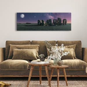 Wall art print and canvas, Stonehenge Moon by  Pangea Images