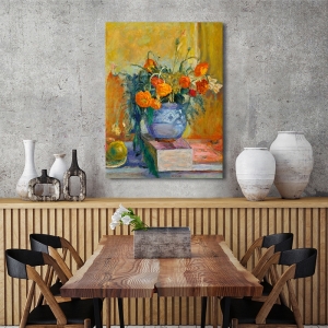Tableau sur toile, Renoncules au vase bleu de Pierre Bonnard