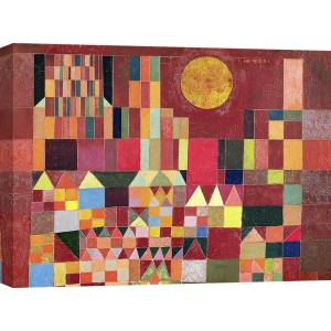Tableau sur toile. Paul Klee, Castle and Sun (détail)