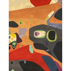 Cuadro abstracto en lienzo y lámina, New Directions II de Alex Ingalls