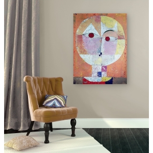 Cuadro abstracto en canvas. Paul Klee, Senecio (detalle)