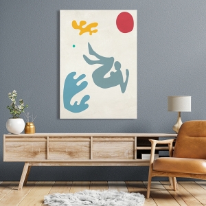 Matisse inspired prints, Playing in the Waves II by  Atelier Deco
