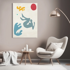 Cuadro mujer estilo Matisse, Jugando en las olas II de Atelier Deco