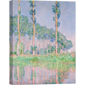Art print and canvas Claude Monet, Poplars, Pink Effect, 1891