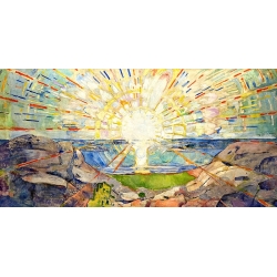 Kunstdruck, Leinwandbilder, Die Sonne von Edvard Munch