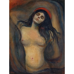 Art print and canvas, Madonna, 1894-1895 by Edvard Munch