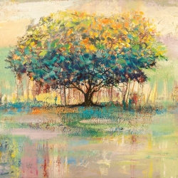 Cuadro en lienzo y lámina, Árbol de colores (detalle) de Luigi Florio