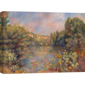 Cuadro en canvas. Pierre-Auguste Renoir, A la orilla del lago,